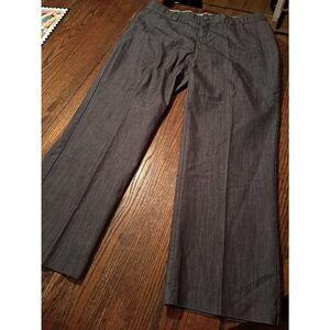 18W Medium Lee Platinum Label Grey Comfort Band Pleated Leg Pants w Pockets